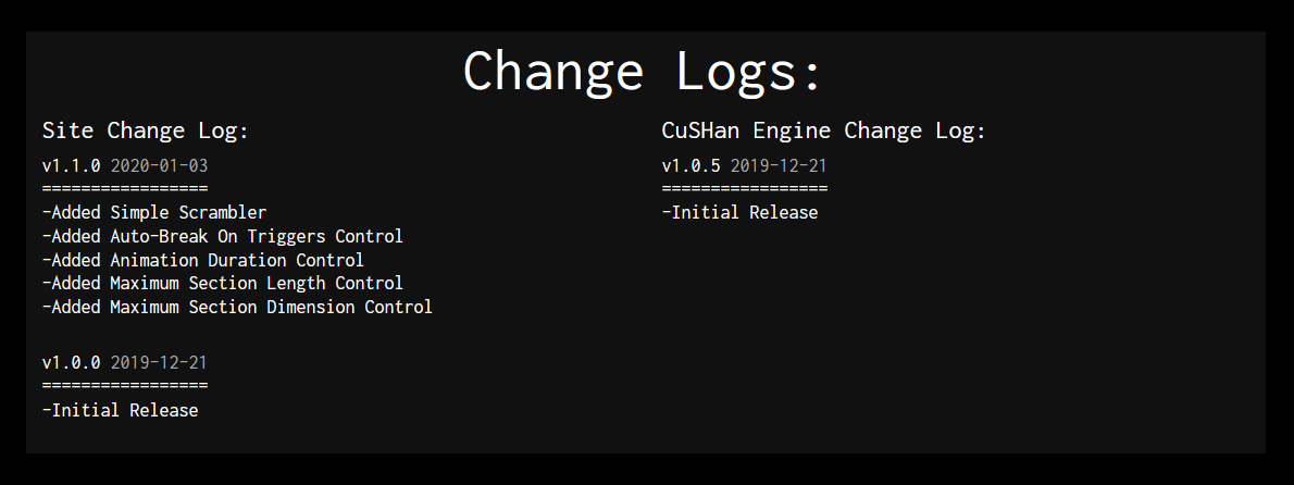 CuSHan - Change Logs.PNG