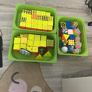 My entire cube collection in boxes