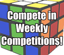 Compete now: the free weekly online competition, every WCA event, prizes drawn weekly