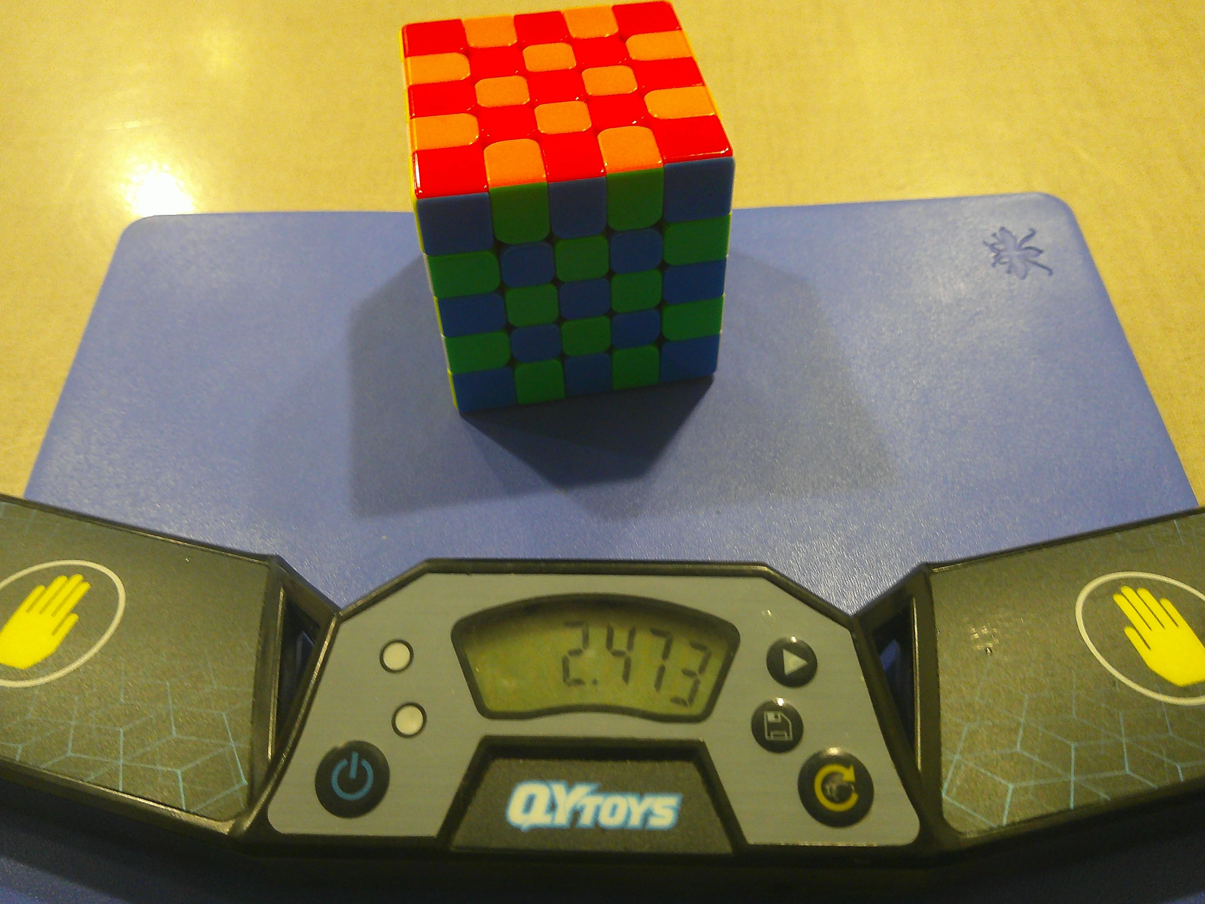 an old5x5 checker pattern record