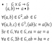 Group axioms